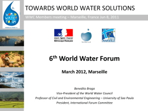 SOLUTION - World Water Council