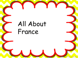 Facts about France - Muinteoir Valerie