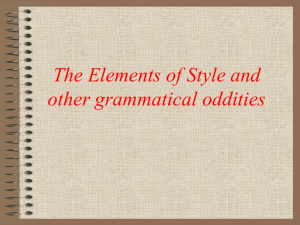 The Elements of Style - Katy Independent School District