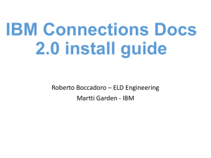 IBM Connections Docs 2.0 install guide