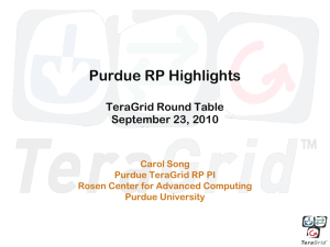 Purdue RP Update, September 2010