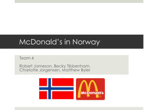 McDonalds in Norway