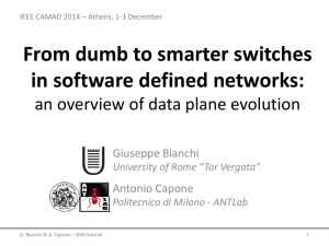 Intro SDN and OpenFlow