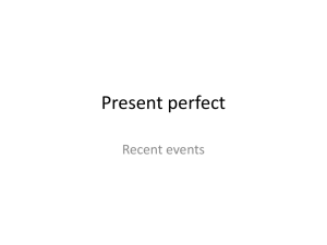 Present perfect