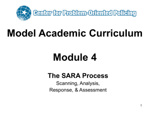 Module 4 – The SARA Model - Center for Problem