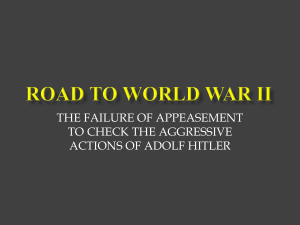 road to world war ii
