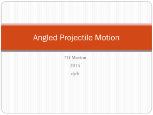 angled projectile motion
