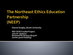 The Northeast Ethics Education Partnership