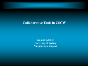 Collaborative Tools in CSCW
