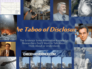 Taboo of Disclosure