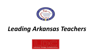 Leading Arkansas Teachers - Common Core Arkansas Home