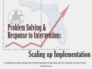 Building consensus - Florida Problem Solving & Response to