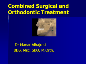 types of surgical-orthodontic treatment