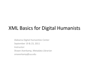 XML - The University of Alabama Libraries