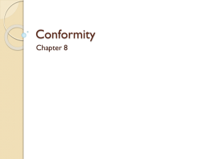 Ch. 8: Conformity - Gordon State College