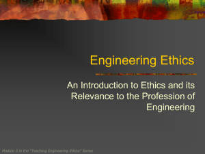 Module 0: Intro to Engg Ethics