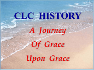 Powerpoint presentation of CLC history.