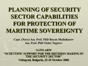 PLANNING THE CAPABILITIES FOR PROTECTION OF MARITIME