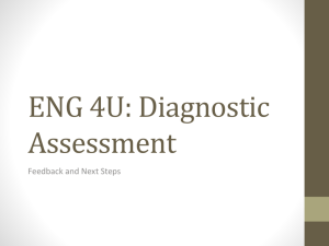 ENG 4U: Diagnostic Assessment