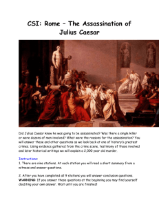 CSI Rome - the assassination of Caesar