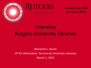 Overview - Rutgers University Libraries