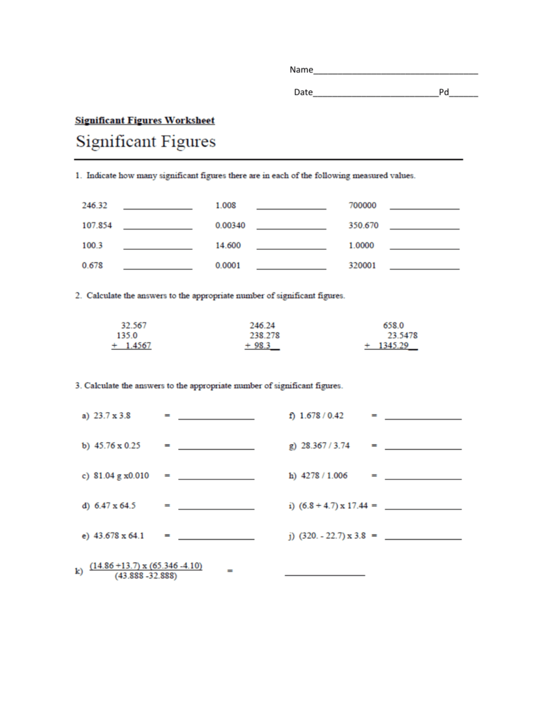 significant-figures-worksheet-packet