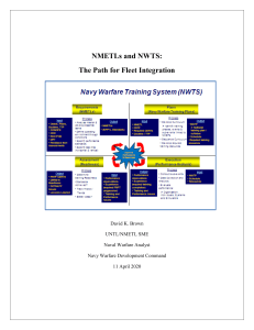 NMETLs and NWTS: The Path for Fleet Integration