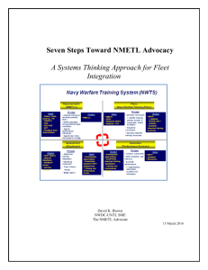 Seven Steps To NMETL Advocacy
