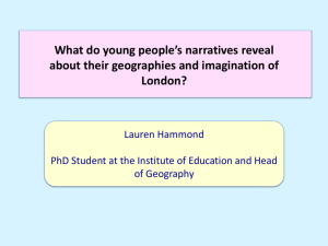 What do young peoples' narratives reveal about their geographies