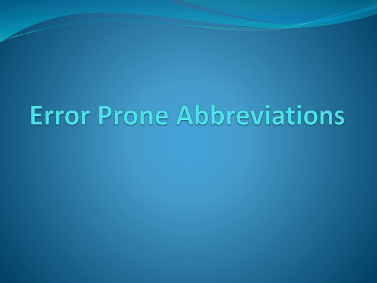 error-prone-abbreviations