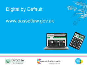 Bassetlaw Digital by Default Presentation