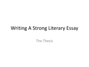 Thesis