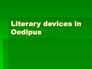 Literary devices in Oedipus