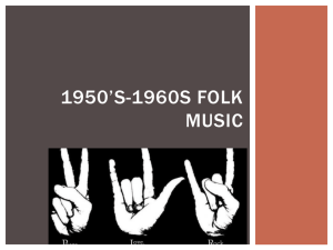 1950*s-1960s Folk music