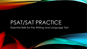 PSAT/SAT Practice