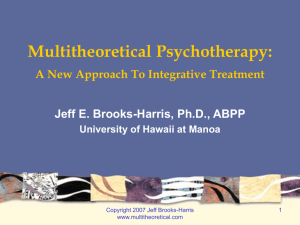 multitheoretical psychotherapy (mtp)