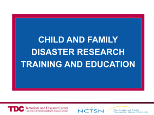 Evaluating Disaster Mental Health Programs for Children and Families