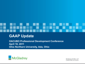 McGladrey ppt - Ohio Association of College and University