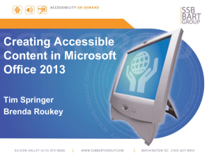 AHG_Creating Accessible Content in Microsoft Office 2013_FINAL