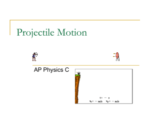 AP Physics C - Projectile Motion