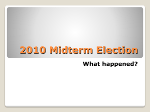 2010 Midterm Election What happened?