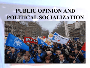 Political Socialization, Public Opinion, and Opinion Polls