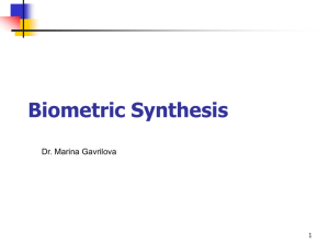 Biometric Synthesis - University of Calgary