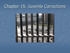 Chapter 15--Juvenile Corrections