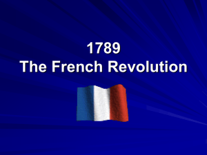 1789 - The French Revolution