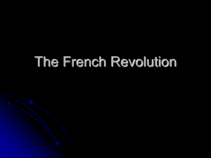 The French Revolution - Mr. Stewart World History