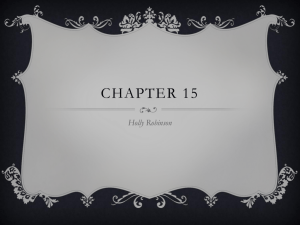 Ch. 15 and 16