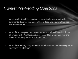 Hamlet Pre-Reading Questions