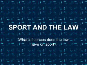 sport and the law