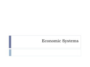 Unit 1 Economic Systems